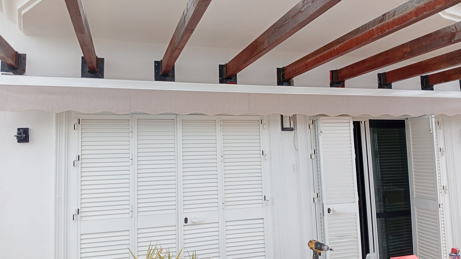 Pérgola instalada en Marbella
